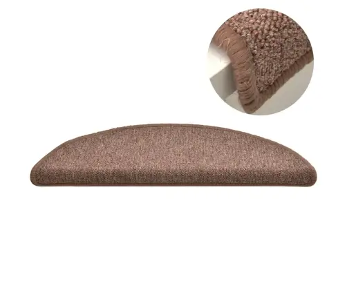 Kāpņu Paklāji, 15 Gab., 56X17X3 Cm, Brūni Vidaxl