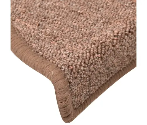 Kāpņu Paklāji, 15 Gab., 56X17X3 Cm, Brūni Vidaxl