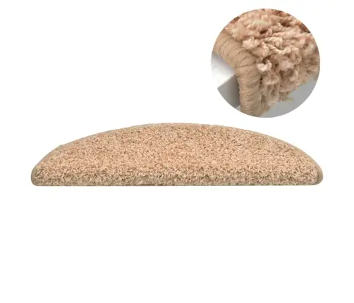 Kāpņu Paklāji, 15 Gab., 56X17X3 Cm, Zelta Krāsā Vidaxl