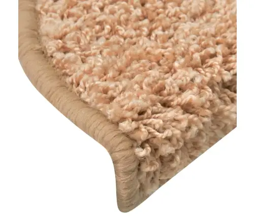 Kāpņu Paklāji, 15 Gab., 56X17X3 Cm, Zelta Krāsā Vidaxl