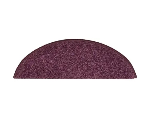 Kāpņu Paklāji, 15 Gab., 56X17X3 Cm, Tumši Violeti Vidaxl