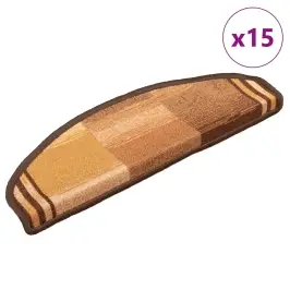 Kāpņu Paklāji, 15 Gab., Pašlīmējoši, 65X21X4 Cm, Brūni Vidaxl Kāpņu Paklāji, 15 Gab., Pašlīmējoši, 65X21X4 Cm, Brūni Vidaxl