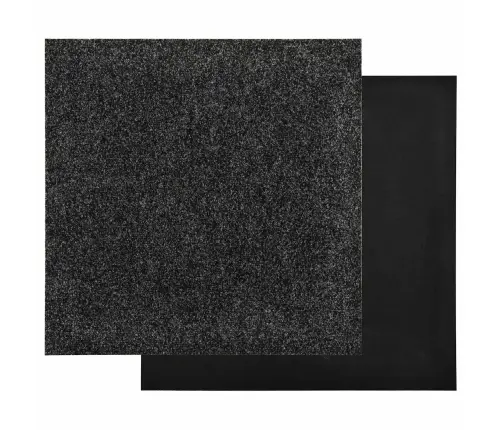 Kilimas 20 Pcs Juoda 50 X 50 X 0,5 Cm Bitumas
