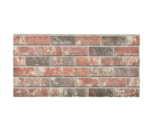 3D-Seinapaneelid Tumepruuni Ja Halli Tellisedisainiga 10 Tk Eps