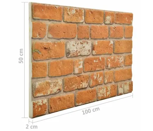 3D Sienas Paneļi, 10 Gab., Gaiši Brūnu Ķieģeļu Dizains, Eps Vidaxl