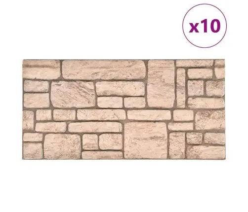 3D-Seinapaneelid Beeži Tellisedisainiga 10 Tk Eps