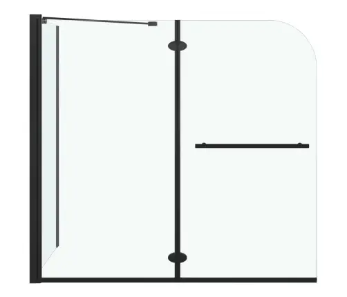 Divviru Dušas Kabīne, Esg, 120X68X130 Cm, Melna Vidaxl