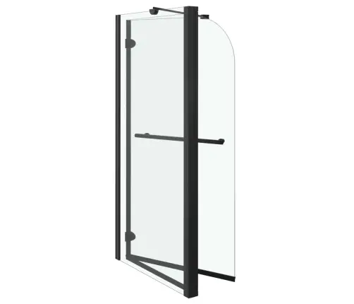 Divviru Dušas Kabīne, Esg, 120X68X130 Cm, Melna Vidaxl