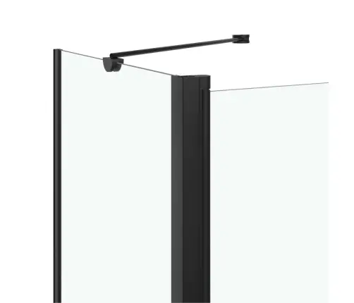 Divviru Dušas Kabīne, Esg, 120X68X130 Cm, Melna Vidaxl