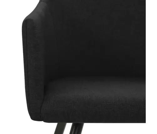 Söögitoolid 2 Tk, Must, Kangas