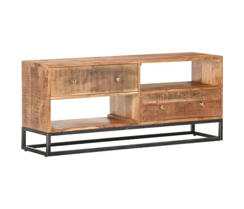 Tv Skapītis, 120X30X50 Cm, Neapstrādāts Akācijas Koks Vidaxl