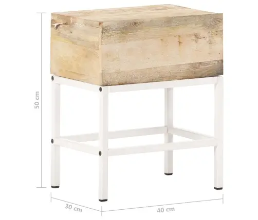 Naktsgaldiņš, 40X30X50 Cm, Mango Masīvkoks  Vidaxl