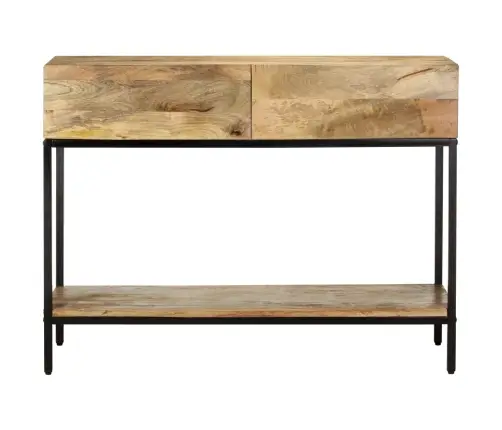 Konsolinis Staliukas, 100X35X76cm Mango Medienos Masyvas