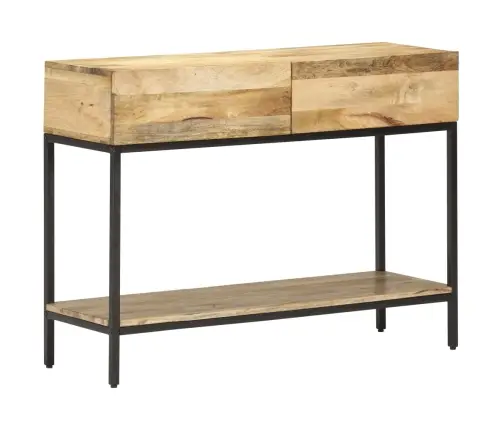Konsolinis Staliukas, 100X35X76cm Mango Medienos Masyvas