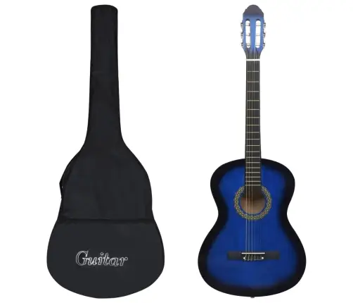 Klasiskā Ģitāra Iesācējiem Ar Somu, Zila, 4/4, 39
