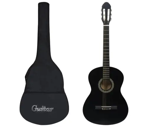 Klasiskā Ģitāra Iesācējiem Ar Somu, Melna, 4/4, 39
