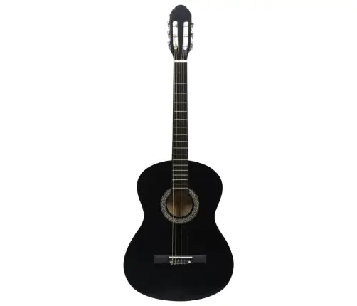 Klasiskā Ģitāra Iesācējiem Ar Somu, Melna, 4/4, 39