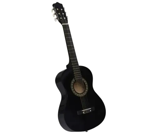 Klassikaline Kitarr Algajatele Ja Lastele Kotiga, Must 1/2 34"