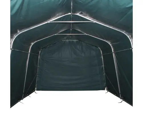 Nuimama Palapinė Gyvuliams, Žalia, 3,3X16M, Pvc, 550G/M²