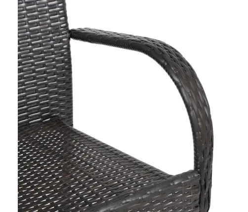 Dārza Krēsli, 4 Gab., Pe Rotangpalma, Brūni Vidaxl