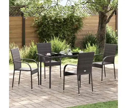 Dārza Krēsli, 4 Gab., Pe Rotangpalma, Brūni Vidaxl