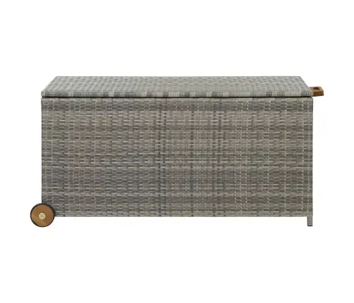 Dārza Uzglabāšanas Kaste, 120X65X61 Cm, Pelēka Pe Rotangpalma Vidaxl