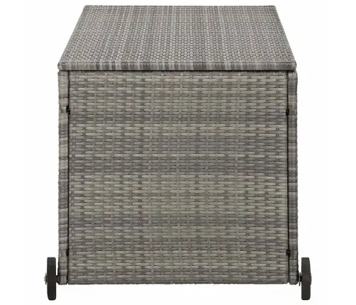 Dārza Uzglabāšanas Kaste, 120X65X61 Cm, Pelēka Pe Rotangpalma Vidaxl