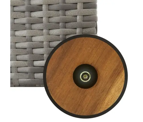 Dārza Uzglabāšanas Kaste, 120X65X61 Cm, Pelēka Pe Rotangpalma Vidaxl