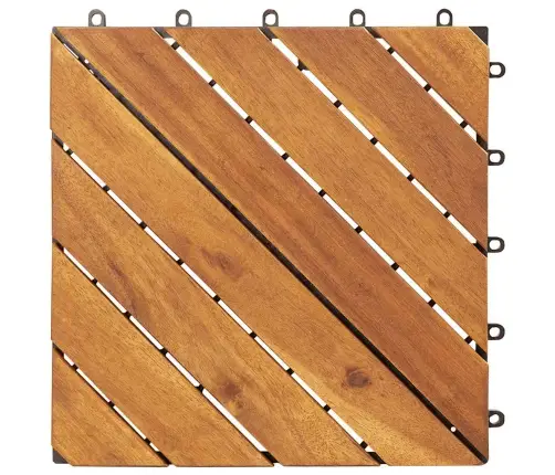 Terrassiplaadid 10 Tk, 30 X 30 cm Toekas Akaatsiapuit