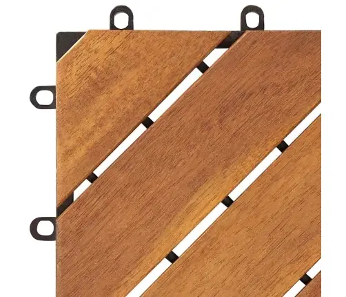 Terrassiplaadid 10 Tk, 30 X 30 cm Toekas Akaatsiapuit