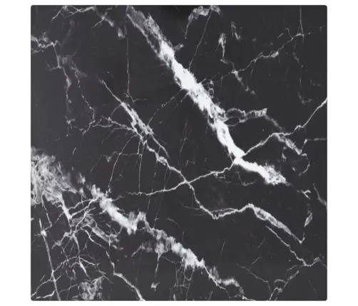 Lauaplaat, Must 30X30 cm 6 Mm, Karastatud Klaas Marmordisain