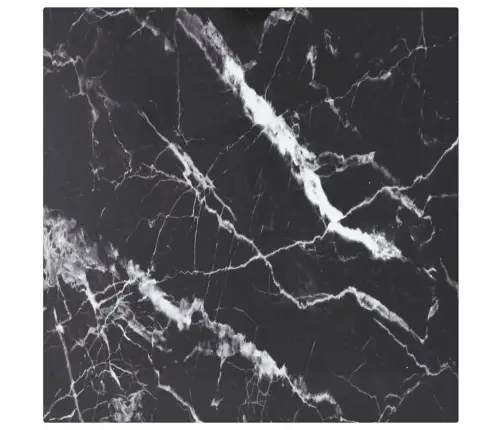 Lauaplaat, Must 40X40 cm 6 Mm, Karastatud Klaas Marmordisain