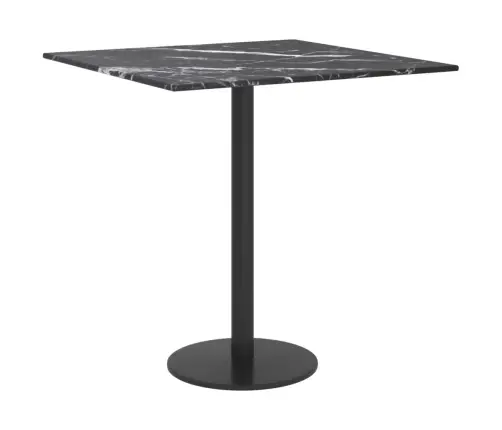 Lauaplaat, Must 40X40 cm 6 Mm, Karastatud Klaas Marmordisain