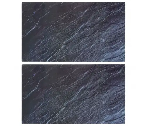 Virtuves Dēlīši, 2 Gab., Dabiska Akmens Raksts, Rūdīts Stikls Vidaxl