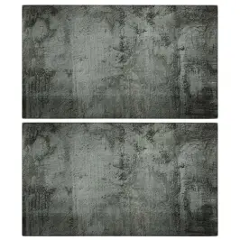 Virtuves Dēlīši, 2 Gab., Betona Raksts, Rūdīts Stikls Vidaxl