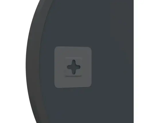 Seinapeegel, Must, 50 Cm