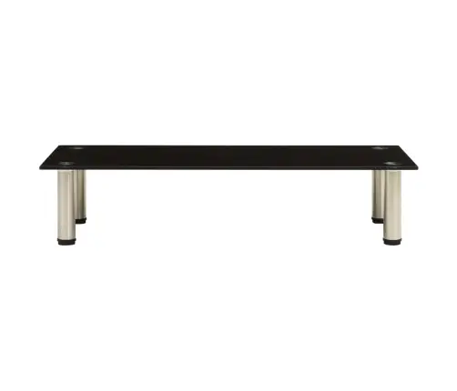 Tv Galdiņš, Melns, 80X35X17 Cm, Rūdīts Stikls Vidaxl