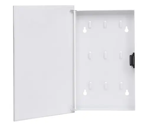 Võtmekarp Magnetplaadiga, Valge, 30X20X4 Cm