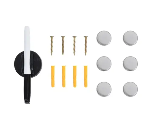 Võtmekarp Magnetplaadiga, Valge, 30X20X4 Cm