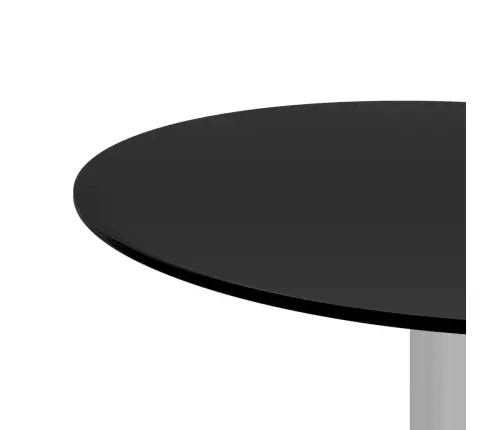 Kafijas Galdiņš, Melns, 40 Cm, Rūdīts Stikls Vidaxl