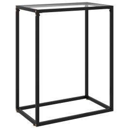 Konsoles Galdiņš, 60X35X75 Cm, Rūdīts Stikls, Caurspīdīgs Vidaxl