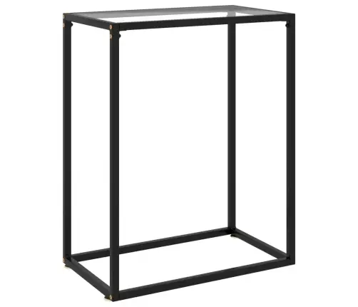 Konsoles Galdiņš, 60X35X75 Cm, Rūdīts Stikls, Caurspīdīgs Vidaxl Konsoles Galdiņš, 60X35X75 Cm, Rūdīts Stikls, Caurspīdīgs Vidaxl