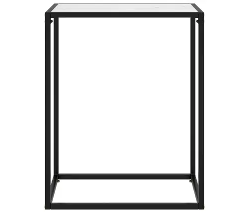 Konsolinis Staliukas, Baltas, 60X35X75cm Grūdintas Stiklas