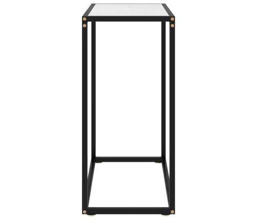 Konsolinis Staliukas, Baltas, 60X35X75cm Grūdintas Stiklas