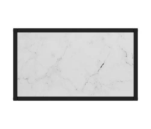 Konsolinis Staliukas, Baltas, 60X35X75cm Grūdintas Stiklas