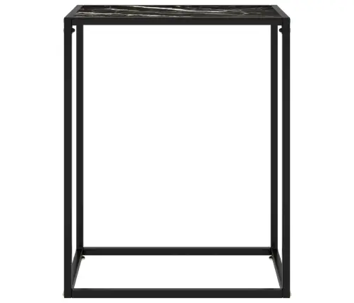 Konsolinis Staliukas, Juodas, 60X35X75cm Grūdintas Stiklas