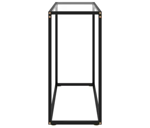 Konsoles Galdiņš, 80X35X75 Cm, Rūdīts Stikls, Caurspīdīgs Vidaxl