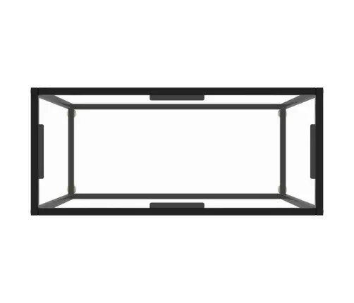 Konsoles Galdiņš, 80X35X75 Cm, Rūdīts Stikls, Caurspīdīgs Vidaxl