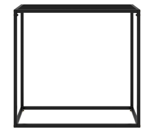 Konsoles Galdiņš, Melns, 80X35X75 Cm, Rūdīts Stikls Vidaxl