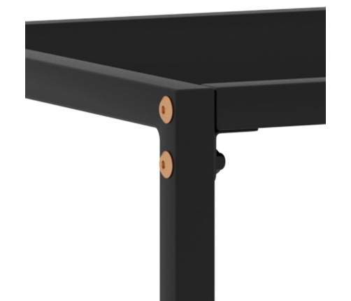 Konsoles Galdiņš, Melns, 80X35X75 Cm, Rūdīts Stikls Vidaxl